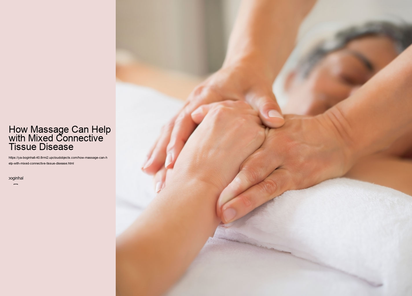 How Massage Can Help with Mixed Connective Tissue Disease